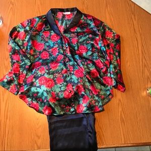 [vintage] 80s satin pajamas